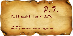 Pilinszki Tankréd névjegykártya
